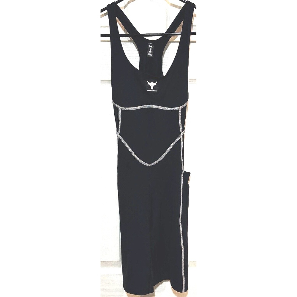 Under Armour Women Sz XS Project Rock Bodysuit Black. 1377464-001 NWT $110